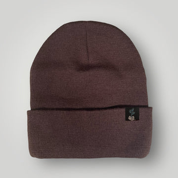 Bear Beanie in chocolate brown